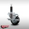 Service Caster 3'' SS Black Poly Swivel 1'' Expanding Stem Caster with Brake SCC-SSEX20S314-PPUB-BLK-TLB-1 - alternate 3